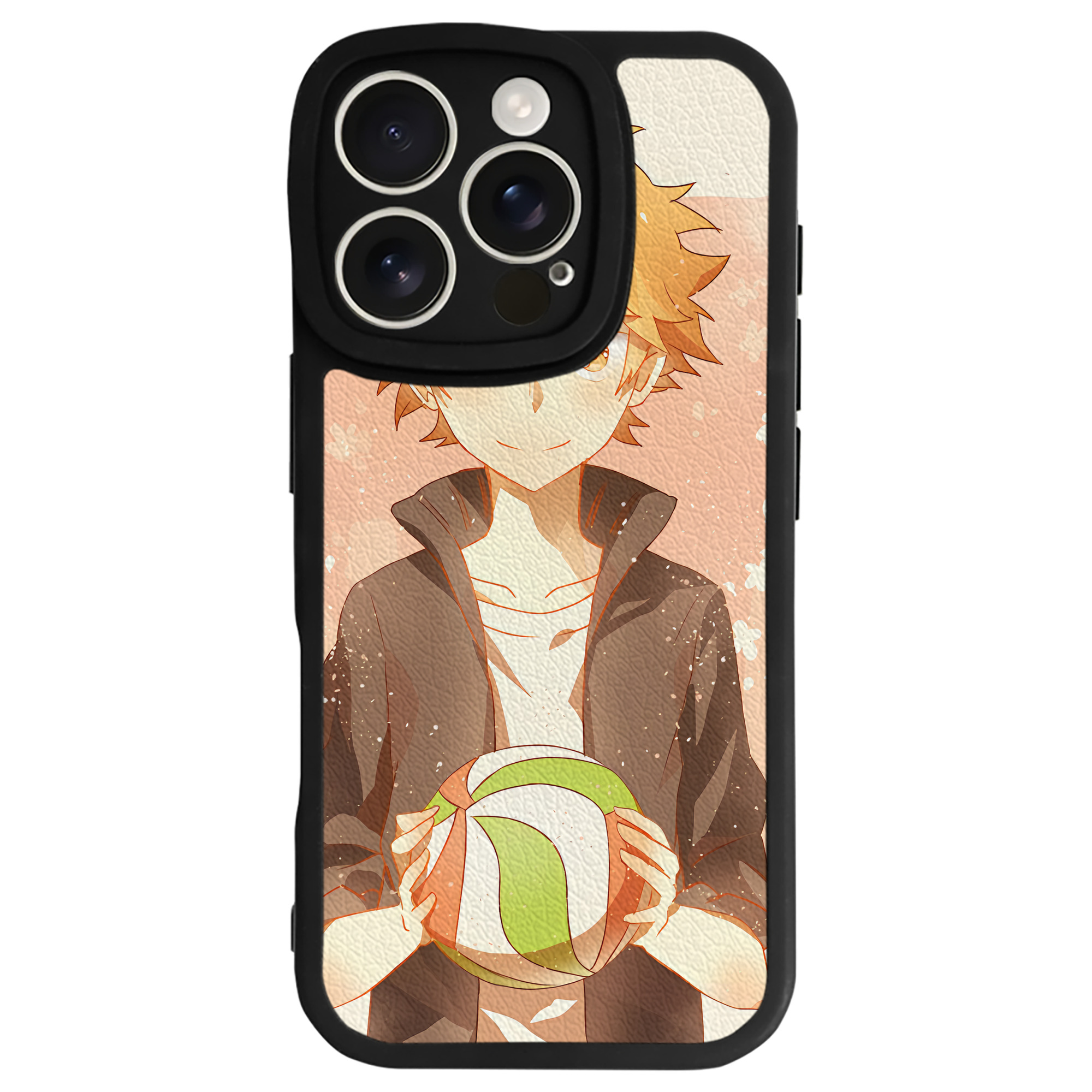 （画像用） ハイキュー!! Haikyu!! 【iPhone 16シリーズ対応】シリコンスマホケース（レザー調） 材質：シリコン